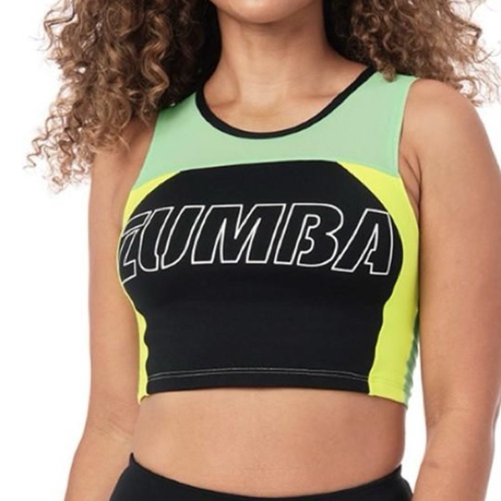 NWT Zumba Mesh Crop Top